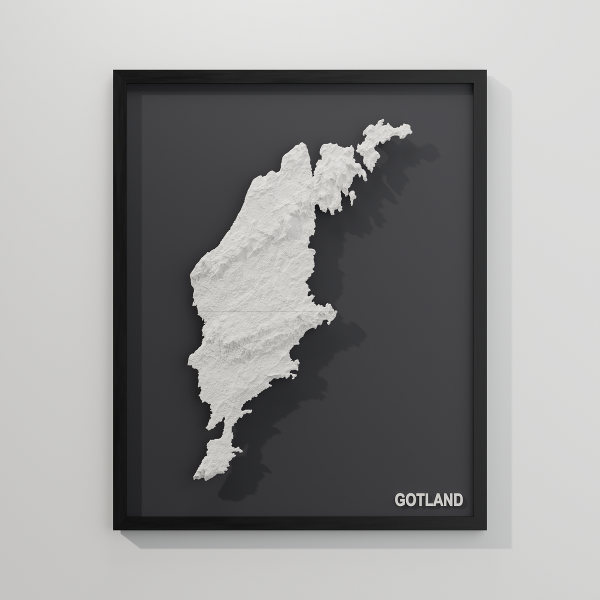 Tavlan sedd rakt framifrån