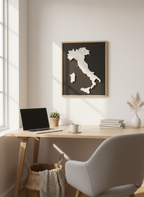 Italy Map Home Office Photo