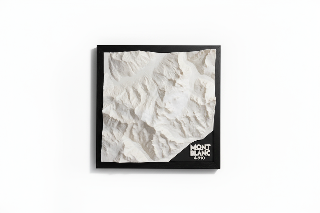 Mont Blanc black framed artwork product photo