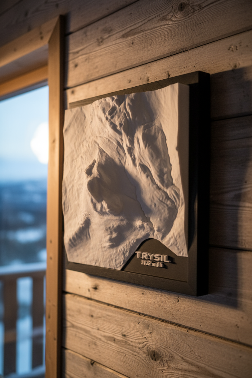 Trysil black frame prominent 3D relief