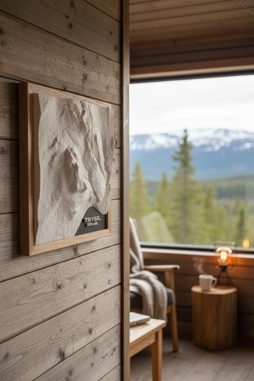 Trysil oak frame Norwegian mountain setting